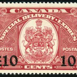 Canada Stamp - E - Special Delivery #E9 - Confederation Issue (1939) 10¢ on 20¢ (VF-MNH)