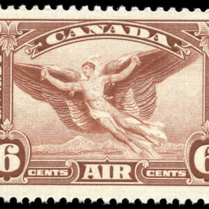 Canada Stamp - C - Air Mail #C5ii - Daedalus in flight (1935) 6¢ (MOULTING WING VARIETY) (VF-MLH)