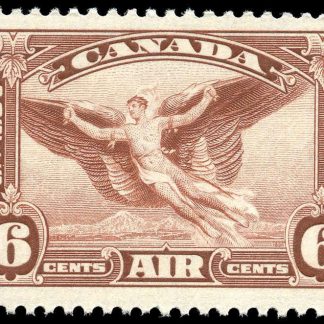 Canada Stamp - C - Air Mail #C5ii - Daedalus in flight (1935) 6¢ (MOULTING WING VARIETY) (VF-MLH)