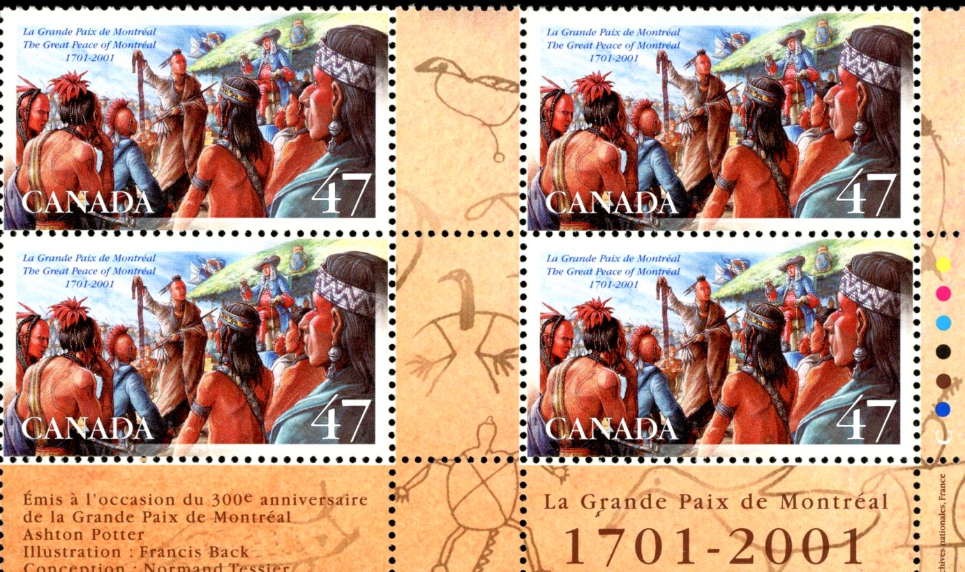 Canada Stamp #1915 - Great Peace negotiations (2001) 47¢