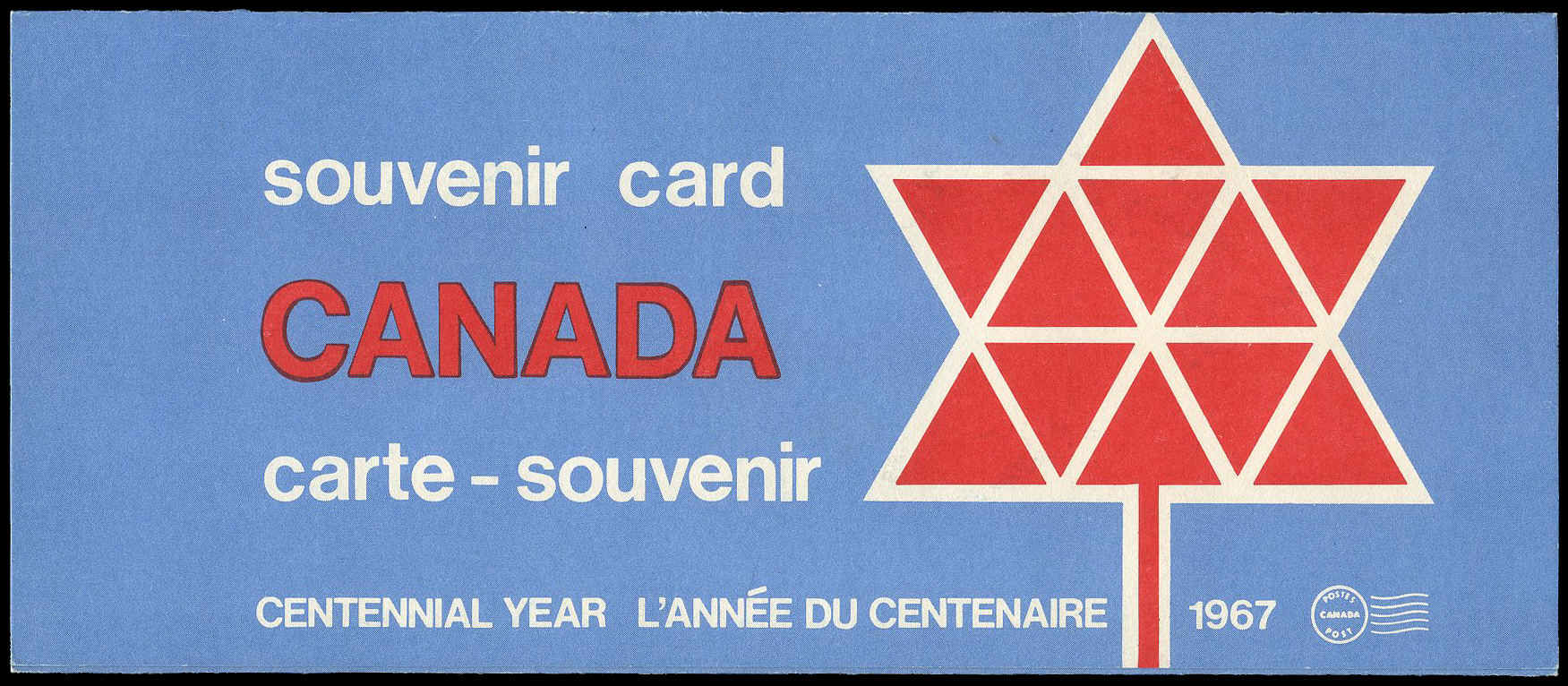 Canada Post - Annual Stamp Collection #9 - 1967 Canada Souvenir Card