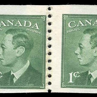 Canada Stamp #297RE-PA - King George VI (1950) 1¢ Repair paste-up pair
