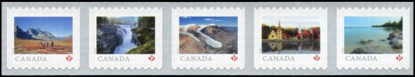 Canada Stamp #3143a - From Far and Wide (2) (2019) 5 x P (90¢) Strip of 5