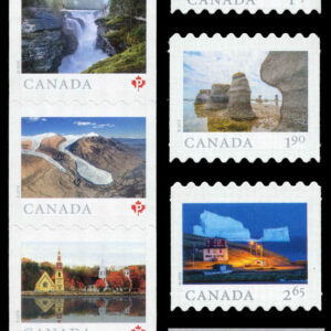 Canada Stamp #3148a-52 - From Far and Wide (2) (2019) 5 x P (90¢), $1.05, $1.27, $1.90, $2.65 Set of 9 stamps, die cut to shape
