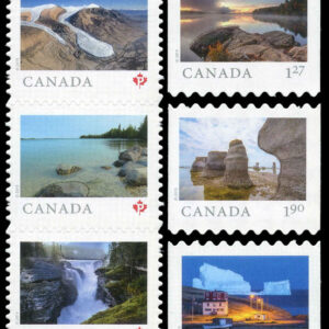 Canada Stamp #3157i-60i - From Far and Wide (2) (2019) 5 x P (90¢), $1.27, $1.90, $2.65 Set of 8, die cut to shape from Quarterly Pack
