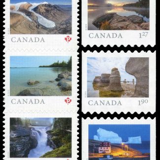 Canada Stamp #3157i-60i - From Far and Wide (2) (2019) 5 x P (90¢), $1.27, $1.90, $2.65 Set of 8, die cut to shape from Quarterly Pack