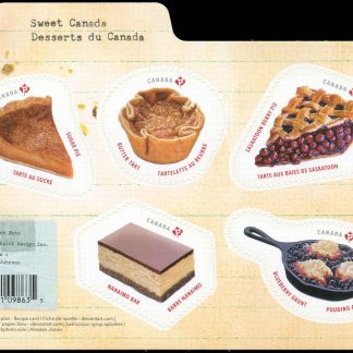 Canada Stamp #3177 - Sweet Canada (2019) $4.50 Souvenir sheet of 5