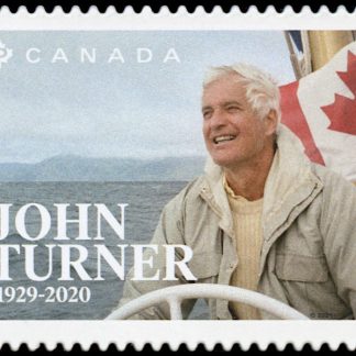 Canada Stamp #3292i - John Turner (1929-2020) (2021) P (92¢) Die cut to shape