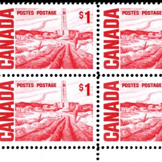 Canada Stamp #465Biv - Edmonton Oil Field, by H.G. Glyde (1971) $1 MF, PVA