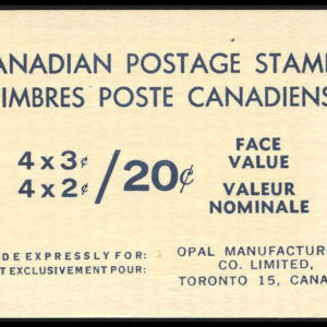 Canada Stamp Booklet - #BK63 (1970) 4 x 2¢ + 4 x 3¢