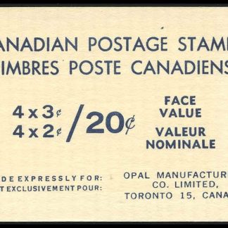 Canada Stamp Booklet - #BK63 (1970) 4 x 2¢ + 4 x 3¢