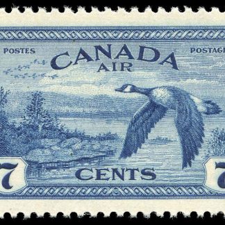 Canada Stamp - C - Air Mail #C9 - Canada geese near Sudbury, ON (1946) 7¢