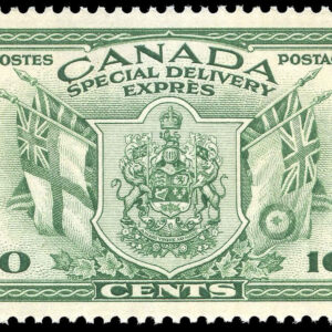 Canada Stamp - E - Special Delivery #E10 - War Issue (1942) 10¢ (GRADE VF-MH)