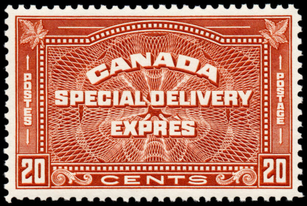Canada Stamp - E - Special Delivery #E5 - Confederation Issue (1932) 20¢ FINE-MH