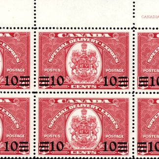 Canada Stamp - E - Special Delivery #E9 - Confederation Issue (1939) 10¢ on 20¢