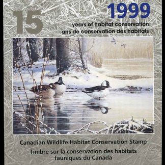 Canadian Wildlife Habitat Conservation Stamp #FWH15 - Bufflehead Ducks (1999) $8.50