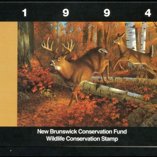 New Brunswick Conservation Fund Stamp #NBW1 - White Tail Deer by Hayden Lambson (1994)