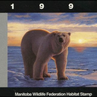 Manitoba Wildlife Federation Stamp #MWF1 - Polar Bear by Tom Mansanarez (1994)
