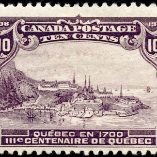 Canada Stamp #101 - Quebec in 1700 (1908) 10¢ FVF-MNH