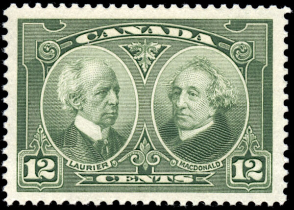 Canada Stamp #147 - Laurier & Macdonald (1927) 12¢ VF-MH