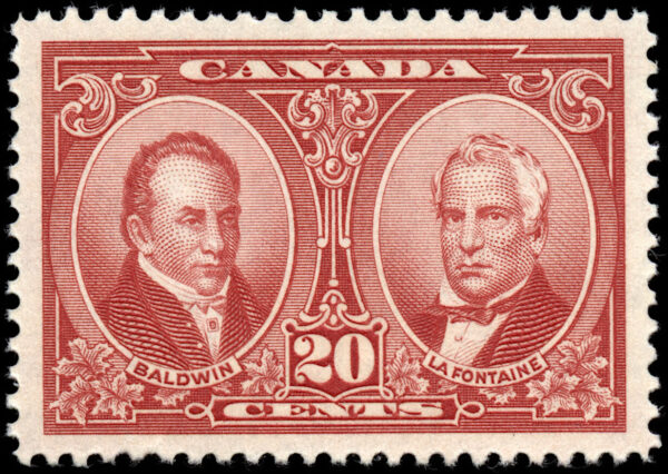 Canada Stamp #148 - Baldwin & Lafontaine (1927) 20¢