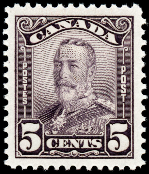 Canada Stamp #153 - King George V (1928) 5¢