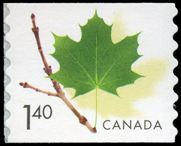 Canada Stamp #2010 - Maple Leaf (green leaf) (2003) $1.40