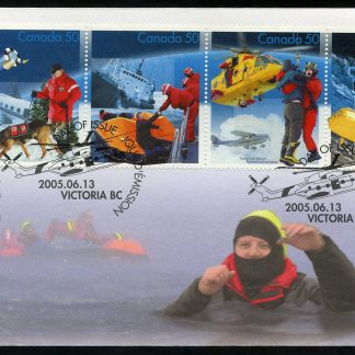 Canada Stamp #2111A-D-FDC - Search and Rescue (2005) 4 x 50¢