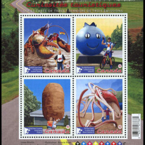 Canada Stamp #2484 - Roadside Attractions - 3 (2011) 4 x (P) Souvenir sheet of 4
