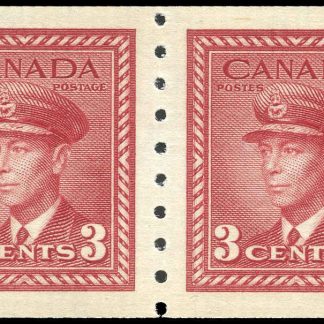 Canada Stamp #265pa -REPAIR- King George VI (1942) 2 x 3¢ Pair
