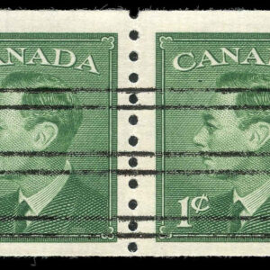 Canada Stamp #295xxpa - King George VI (1949) 2 x 1¢ Precancelled (no.295), pair