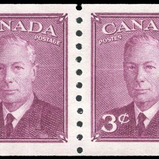 Canada Stamp #299pa - King George VI (1950) 2 x 3¢ Pair