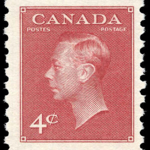 Canada Stamp #300 - King George VI (1950) 4 x 4¢