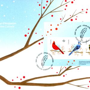 Canada Stamp #3363-FDC - Holiday Birds (2022) $4.93 Official first day cover