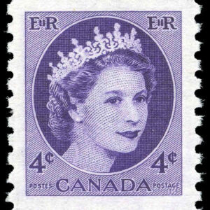 Canada Stamp #347 - Queen Elizabeth II (1954) 4¢
