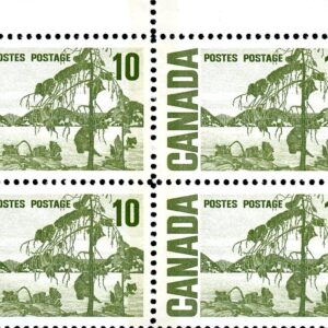 Canada Stamp CB#462piv - Jack Pine, by Tom Thompson (1969) 10¢ W2B, LF, PVA