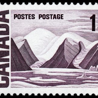 Canada Stamp #463p - Bylot Island, by Lawren Harris (1969) 15¢ W2B, DF, DEX