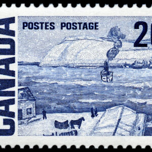 Canada Stamp #464pi - The Ferry, Quebec, by J.W. Morrice (1972) 20¢ W2B, LF, PVA