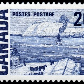 Canada Stamp #464p - The Ferry, Quebec, by J.W. Morrice (1969) 20¢ W2B, DF, DEX