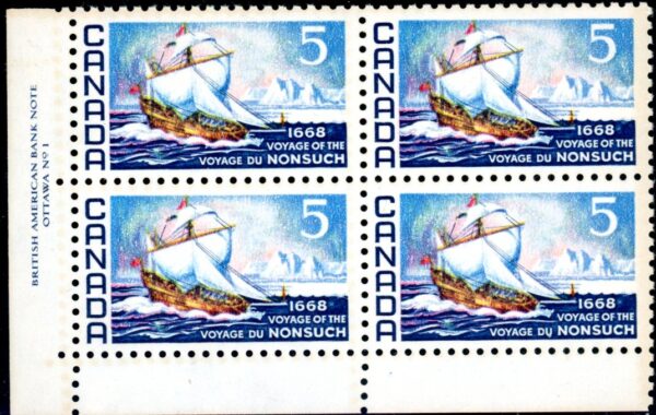 Canada Stamp PB#482 - Nonsuch (1968) 5¢