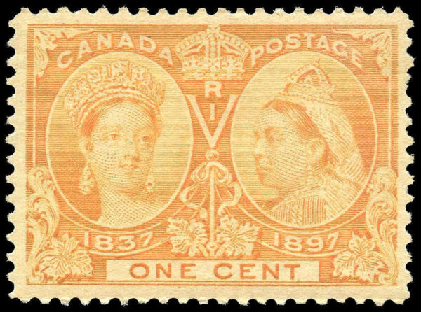 Canada Stamp #51 - Queen Victoria Jubilee (1897) 1¢ VF-MNH