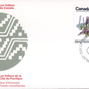 Canada OFDC#573a - Pacific Coast Indians (1974) 2 x 8¢ Se-tenant pair (572, 573)