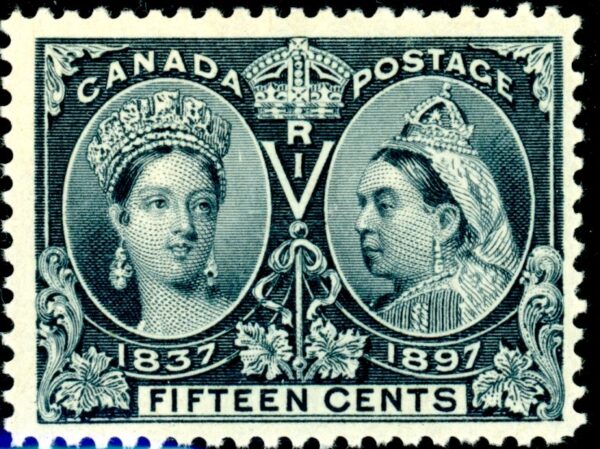 Canada Stamp #58 - Queen Victoria Jubilee (1897) 15¢ (FVF)