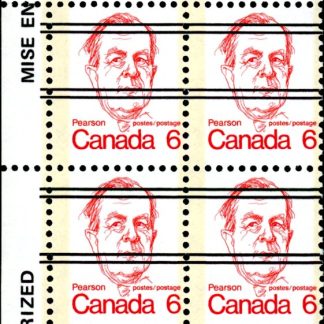 Canada Stamp #591xx - Lester B. Pearson (1973) 6¢ Precancelled, MF