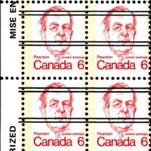 Canada Stamp #591xx - Lester B. Pearson (1973) 6¢ Precancelled, MF
