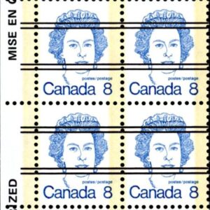Canada Stamp #593xx - Queen Elizabeth II (1973) 8¢ Precancelled, no fluorescence