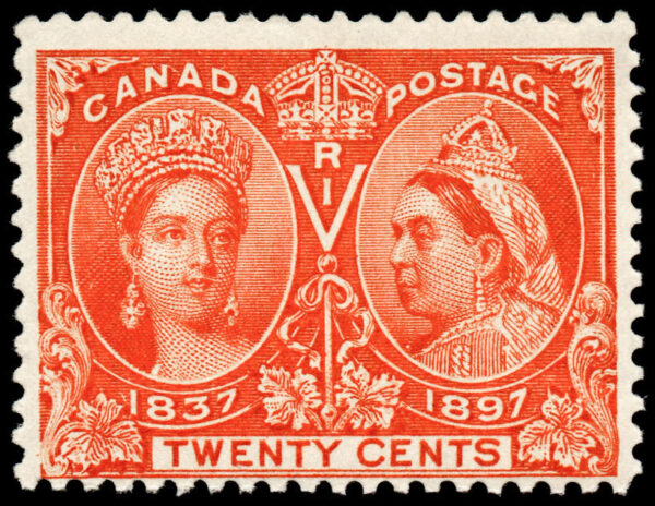 Canada Stamp #59 - Queen Victoria Jubilee (1897) 20¢ VF-MNH