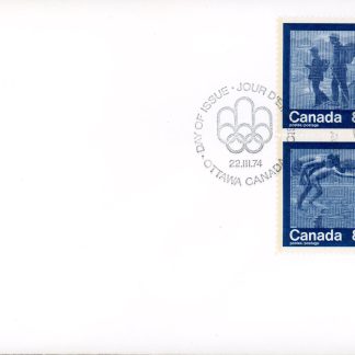 Canada OFDC #629-632 - BLOCK - Olympic Games - Keeping Fit - (1974) 4 x 8¢