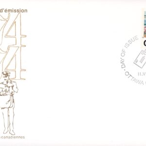 Canada OFDC#636- Letter Carrier Service - Mail Handler -  (1974) 1 x 8¢