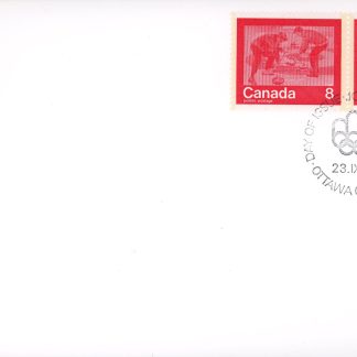 Canada OFDC #644 647 Olympic Games - Keeping Fit - Curling - Snowshoeing (1974) 2 x 8¢
